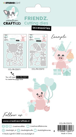 Creative Craftlab Friendz Cutting Dies Piggy Accessories (CCL-FR-CD272) (DISCONTINUED) Creative Craftlab Friendz Cutting Dies Piggy Accessories (CCL-FR-CD272) (DISCONTINUED)