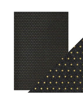 Tonic Craft Perfect Foiled Kraft Card A4 Golden Polka Dot (9344E) (DISCONTINUED)