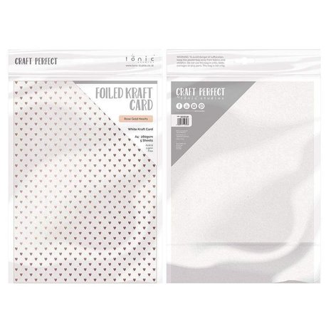 Tonic Craft Perfect Foiled Kraft Card A4 Rose Gold Hearts (9346E) (DISCONTINUED) Tonic Craft Perfect Foiled Kraft Card A4 Rose Gold Hearts (9346E) (DISCONTINUED)