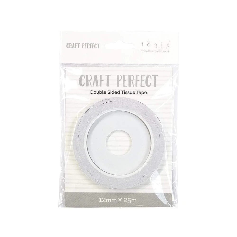 Tonic Craft Perfect Double Sided Tissue Tape White (12mmx25m) (9741e) (DISCONTINUED) Tonic Craft Perfect Double Sided Tissue Tape White (12mmx25m) (9741e) (DISCONTINUED)