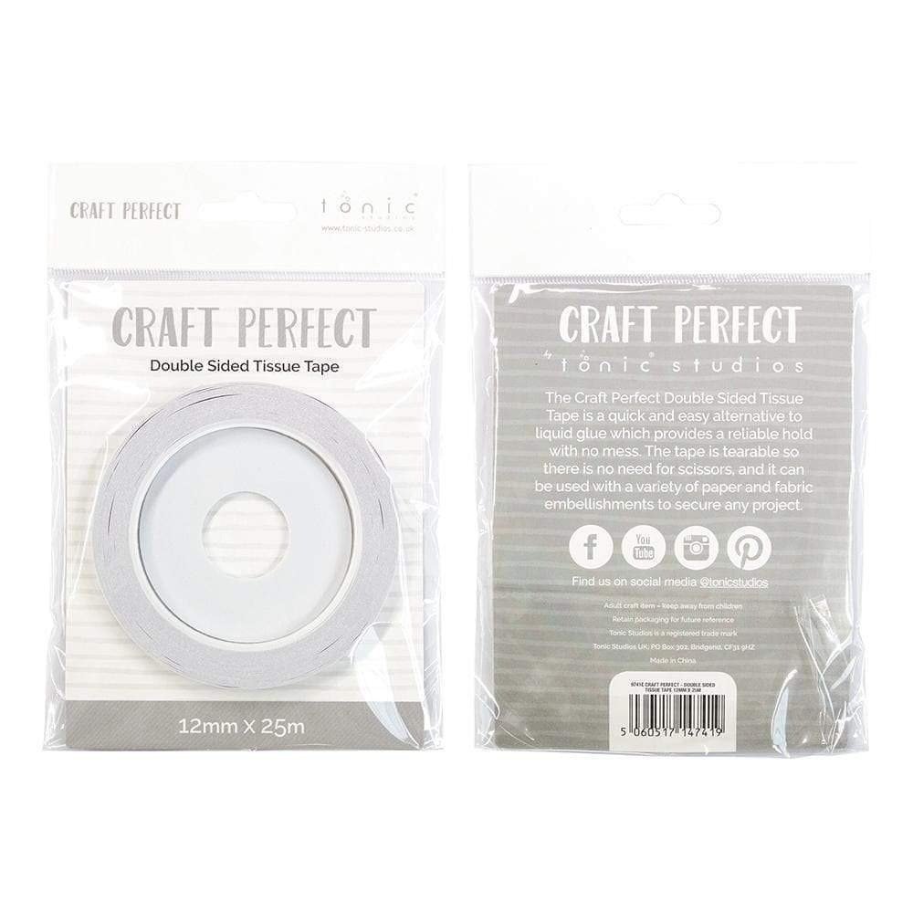 Tonic Craft Perfect Double Sided Tissue Tape White (12mmx25m) (9741e) (DISCONTINUED) Tonic Craft Perfect Double Sided Tissue Tape White (12mmx25m) (9741e) (DISCONTINUED)