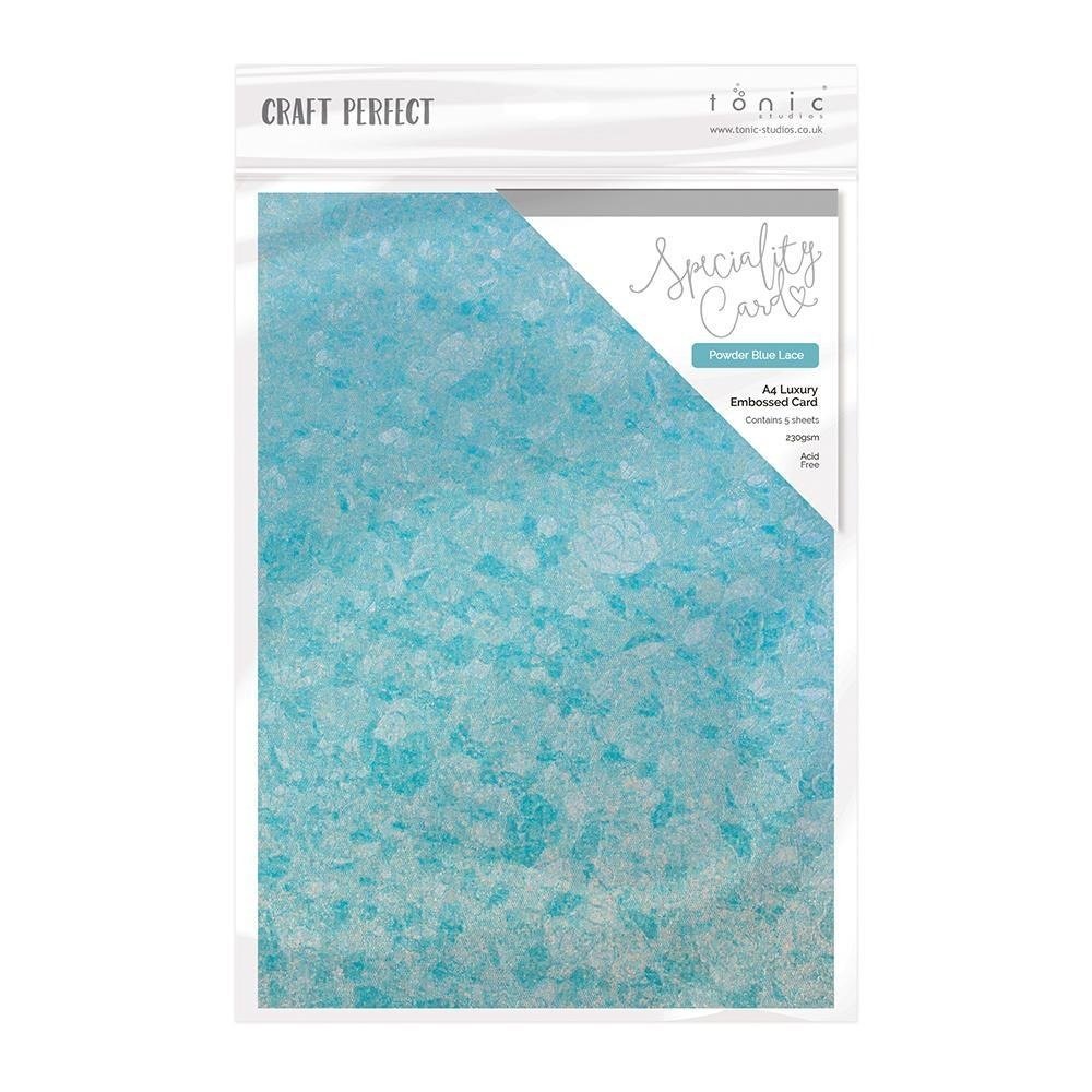 Tonic Craft Perfect Speciality Card A4 Powder Lace Blue (9837e) (DISCONTINUED) Tonic Craft Perfect Speciality Card A4 Powder Lace Blue (9837e) (DISCONTINUED)