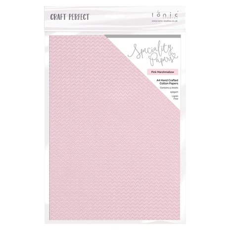 Tonic Craft Perfect Speciality Papers A4 Marshmallow Pink (9891e) (DISCONTINUED) Tonic Craft Perfect Speciality Papers A4 Marshmallow Pink (9891e) (DISCONTINUED)