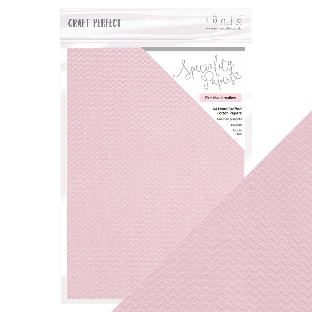 Tonic Craft Perfect Speciality Papers A4 Marshmallow Pink (9891e) (DISCONTINUED) Tonic Craft Perfect Speciality Papers A4 Marshmallow Pink (9891e) (DISCONTINUED)