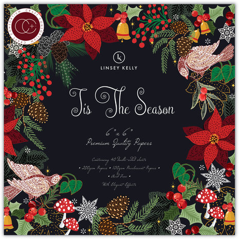 Craft Consortium Tis the Season 6x6 Inch Paper Pad (CCPPAD038B) (DISCONTINUED)