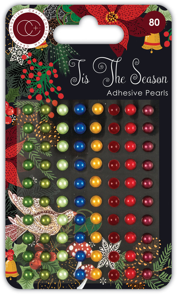 Craft Consortium Tis the Season Adhesive Pearls (CCAPRL006) (DISCONTINUED)