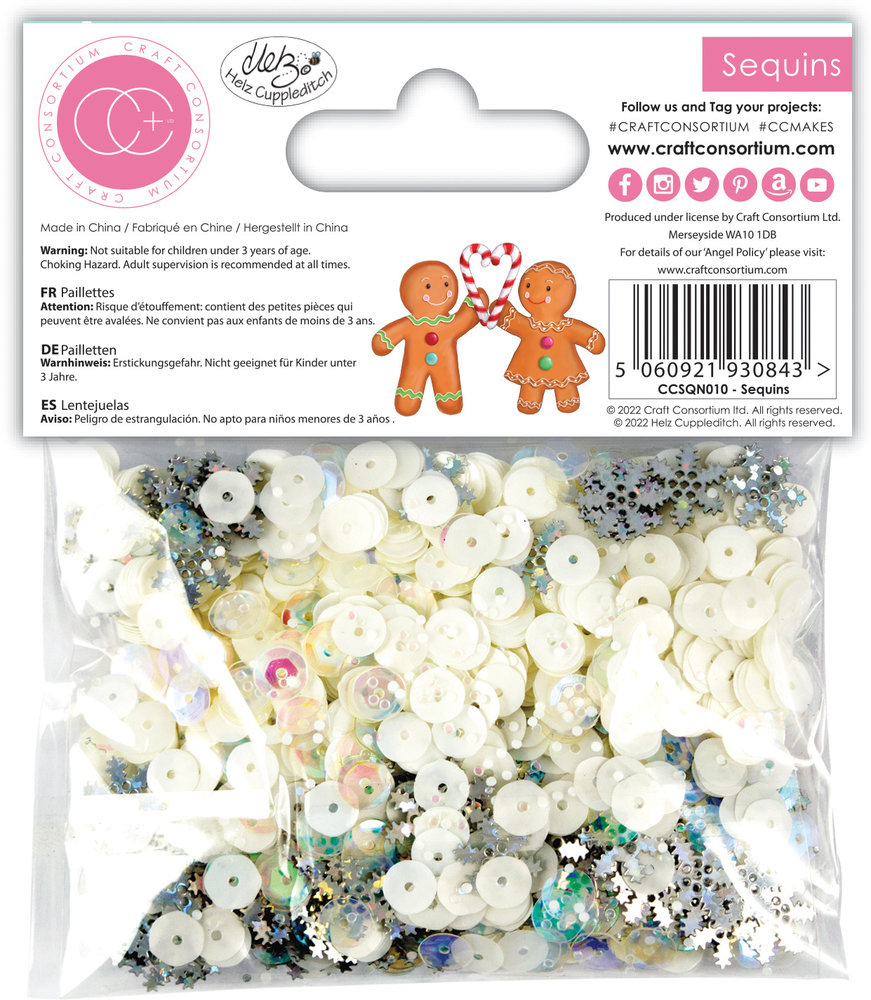 Craft Consortium Candy Christmas Sequins (CCSQN010) (DISCONTINUED) Craft Consortium Candy Christmas Sequins (CCSQN010) (DISCONTINUED)