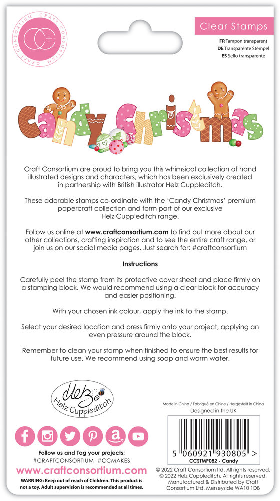 Craft Consortium Candy Christmas Clear Stamps Candy (CCSTMP082) (DISCONTINUED) Craft Consortium Candy Christmas Clear Stamps Candy (CCSTMP082) (DISCONTINUED)