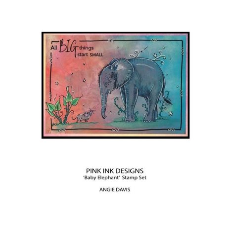 Pink Ink Designs Baby Elephant A5 Clear Stamp (PI183) (OUTLET) Pink Ink Designs Baby Elephant A5 Clear Stamp (PI183) (OUTLET)