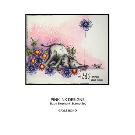 Pink Ink Designs Baby Elephant A5 Clear Stamp (PI183) (OUTLET) Pink Ink Designs Baby Elephant A5 Clear Stamp (PI183) (OUTLET)