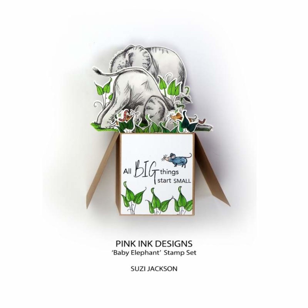 Pink Ink Designs Baby Elephant A5 Clear Stamp (PI183) (OUTLET) Pink Ink Designs Baby Elephant A5 Clear Stamp (PI183) (OUTLET)