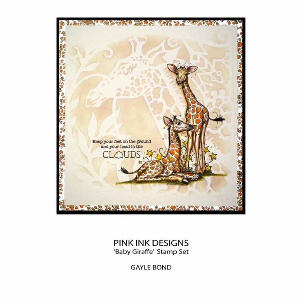 Pink Ink Designs Baby Giraffe A5 Clear Stamp (PI184) (OUTLET) Pink Ink Designs Baby Giraffe A5 Clear Stamp (PI184) (OUTLET)