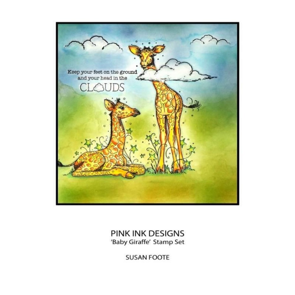 Pink Ink Designs Baby Giraffe A5 Clear Stamp (PI184) (OUTLET) Pink Ink Designs Baby Giraffe A5 Clear Stamp (PI184) (OUTLET)