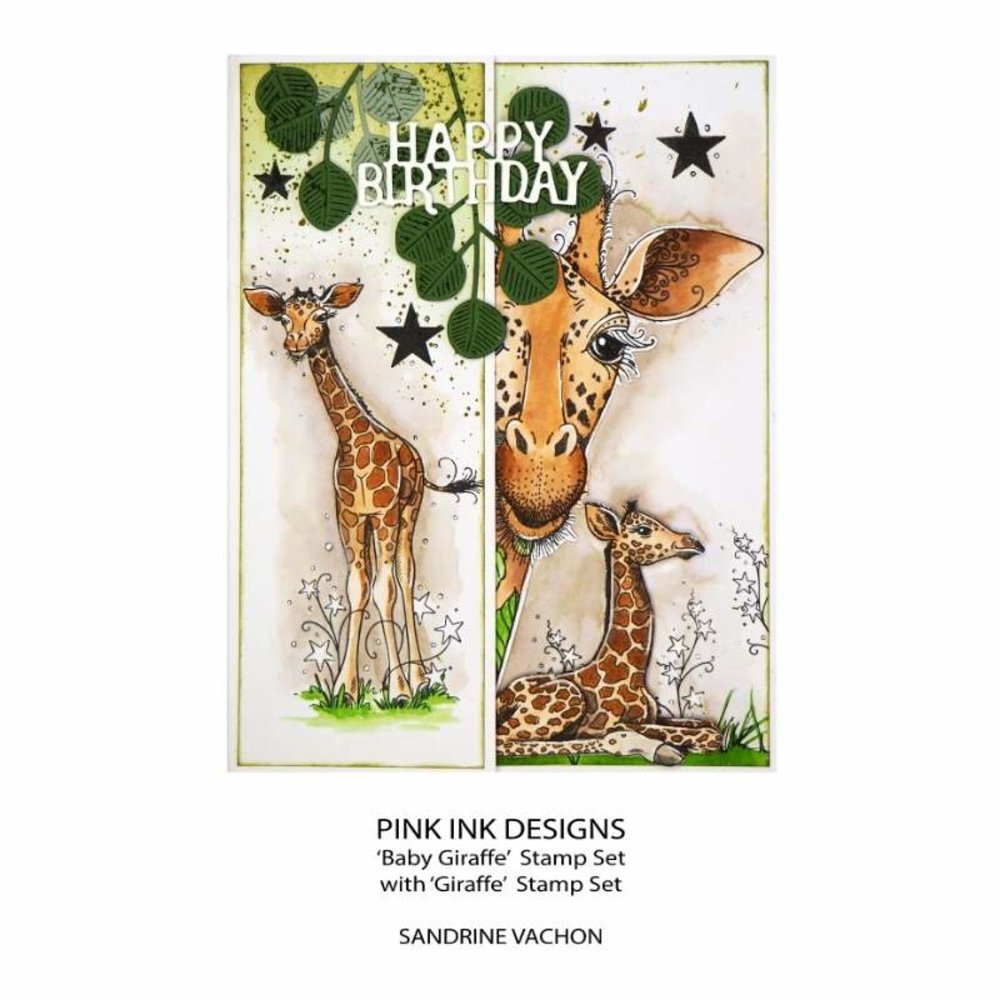 Pink Ink Designs Baby Giraffe A5 Clear Stamp (PI184) (OUTLET) Pink Ink Designs Baby Giraffe A5 Clear Stamp (PI184) (OUTLET)