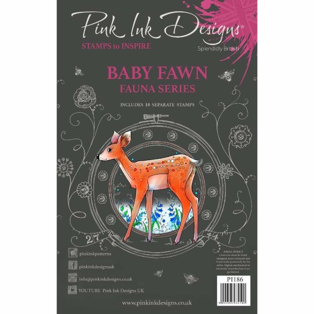 Pink Ink Designs Fawn A5 Clear Stamp (PI186) (OUTLET) Pink Ink Designs Fawn A5 Clear Stamp (PI186) (OUTLET)