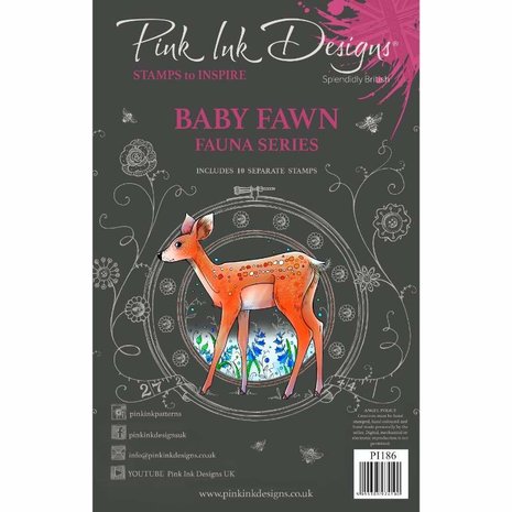 Pink Ink Designs Fawn A5 Clear Stamp (PI186) (OUTLET) Pink Ink Designs Fawn A5 Clear Stamp (PI186) (OUTLET)