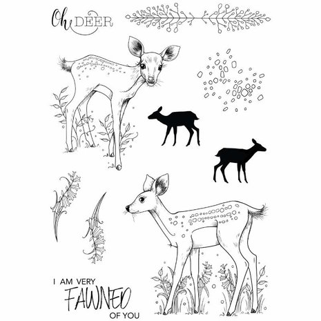 Pink Ink Designs Fawn A5 Clear Stamp (PI186) (OUTLET) Pink Ink Designs Fawn A5 Clear Stamp (PI186) (OUTLET)