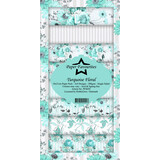 Paper Favourites Turquoise Floral Slim Paper Pack (PFS059) (DISCONTINUED)