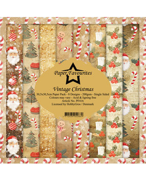Paper Favourites Vintage Christmas 12x12 Inch Paper Pack (PF416) (DISCONTINUED)