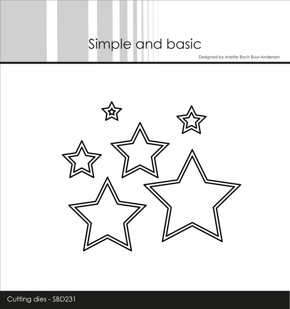 Simple and Basic Outline Stars Cutting Dies (SBD231) (DISCONTINUED) Simple and Basic Outline Stars Cutting Dies (SBD231) (DISCONTINUED)