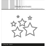 Simple and Basic Outline Stars Cutting Dies (SBD231) (DISCONTINUED)
