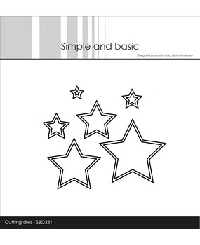 Simple and Basic Outline Stars Cutting Dies (SBD231) (DISCONTINUED)
