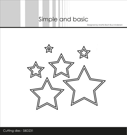 Simple and Basic Outline Stars Cutting Dies (SBD231) (DISCONTINUED) Simple and Basic Outline Stars Cutting Dies (SBD231) (DISCONTINUED)