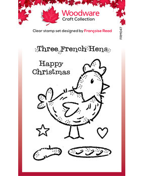 Woodware French Hen Clear Stamps (FRM047) (OUTLET) Woodware French Hen Clear Stamps (FRM047) (OUTLET)
