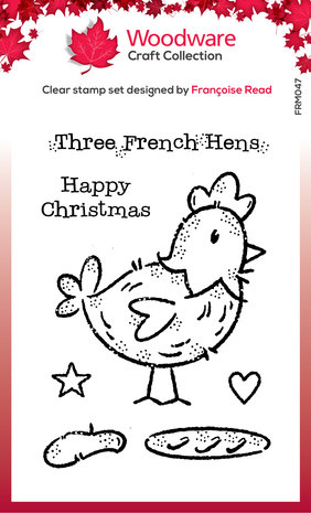 Woodware French Hen Clear Stamps (FRM047) (OUTLET) Woodware French Hen Clear Stamps (FRM047) (OUTLET)