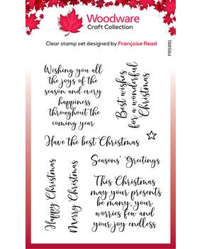 Woodware Loving Christmas Clear Stamps (FRS951) (OUTLET) Woodware Loving Christmas Clear Stamps (FRS951) (OUTLET)
