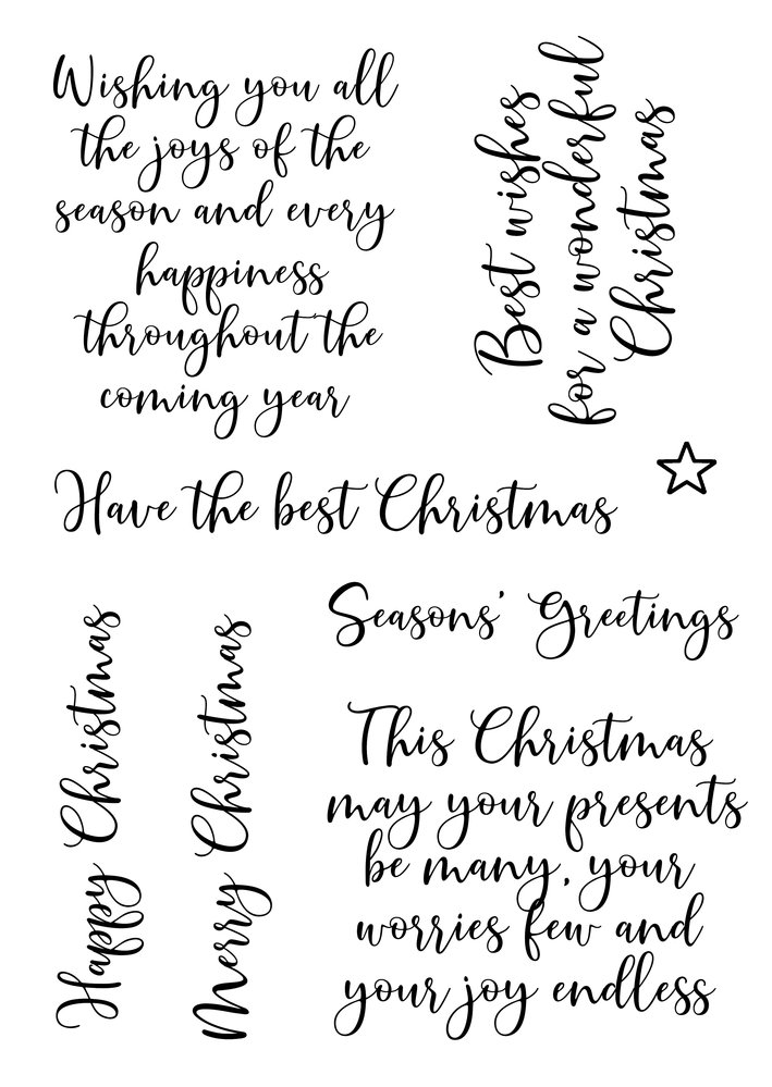 Woodware Loving Christmas Clear Stamps (FRS951) (OUTLET) Woodware Loving Christmas Clear Stamps (FRS951) (OUTLET)