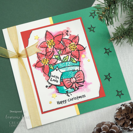 Woodware Potted Poinsettias Clear Stamps (FRS950) (OUTLET) Woodware Potted Poinsettias Clear Stamps (FRS950) (OUTLET)
