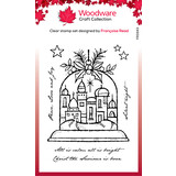 Woodware Silent Night Globe Clear Stamps (FRS943) (OUTLET)