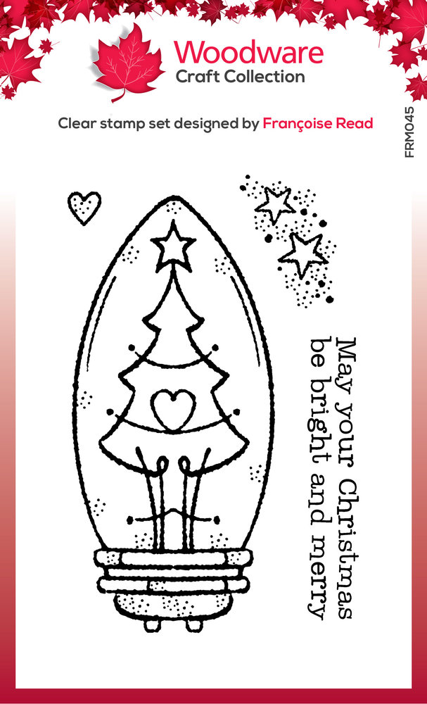 Woodware Tree Light Bulb Clear Stamps (FRM045) (OUTLET) Woodware Tree Light Bulb Clear Stamps (FRM045) (OUTLET)