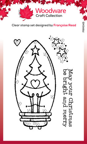 Woodware Tree Light Bulb Clear Stamps (FRM045) (OUTLET) Woodware Tree Light Bulb Clear Stamps (FRM045) (OUTLET)