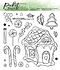 Build me a Gingerbread House 6x6 Inch Clear Stamps (C-139) (OUTLET)