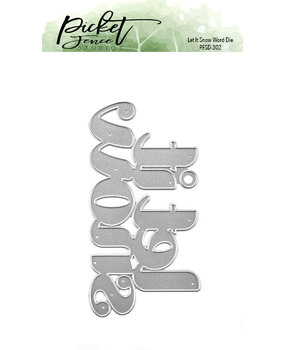 Picket Fence Studios Let it Snow 4x6 Inch Word Dies (PFSD-302) (OUTLET)