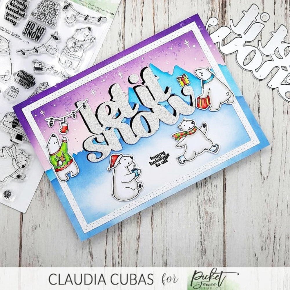 Picket Fence Studios Let it Snow 4x6 Inch Word Dies (PFSD-302) (OUTLET) Picket Fence Studios Let it Snow 4x6 Inch Word Dies (PFSD-302) (OUTLET)