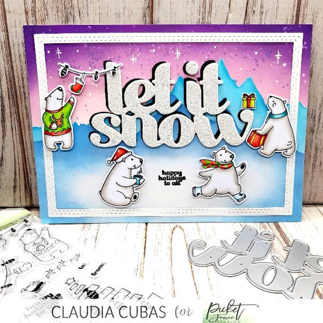Picket Fence Studios Let it Snow 4x6 Inch Word Dies (PFSD-302) (OUTLET) Picket Fence Studios Let it Snow 4x6 Inch Word Dies (PFSD-302) (OUTLET)