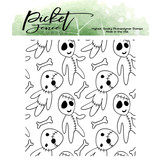 Picket Fence Studios Raining Zombies 4x4 Inch Clear Stamps (H-120) (OUTLET)