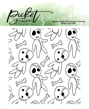 Picket Fence Studios Raining Zombies 4x4 Inch Clear Stamps (H-120) (OUTLET)