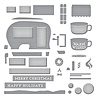 Spellbinders Camper Life Etched Dies (S7-224) (OUTLET) Spellbinders Camper Life Etched Dies (S7-224) (OUTLET)
