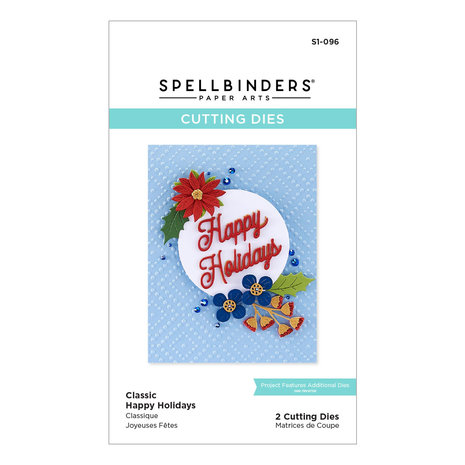 Spellbinders Classic Happy Holidays Etched Dies (S1-096) (OUTLET) Spellbinders Classic Happy Holidays Etched Dies (S1-096) (OUTLET)