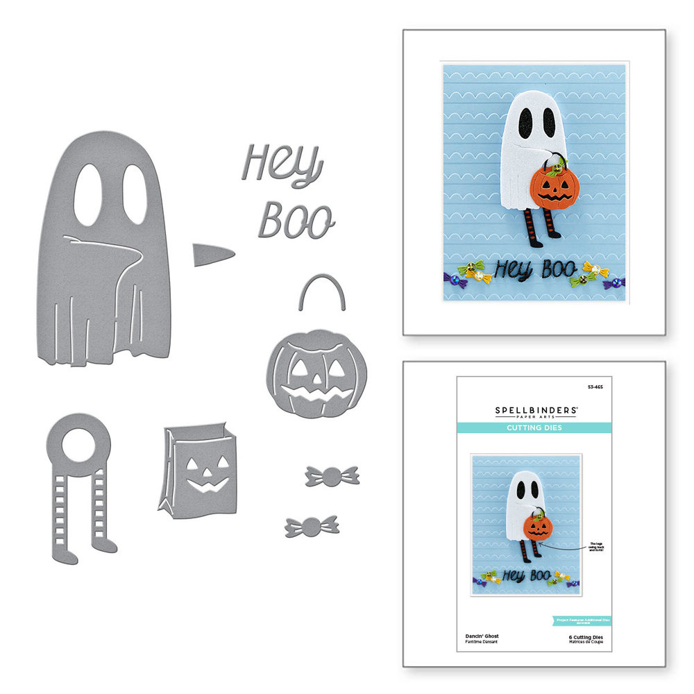 Spellbinders Dancin' Ghost Etched Dies (S3-465) (OUTLET)