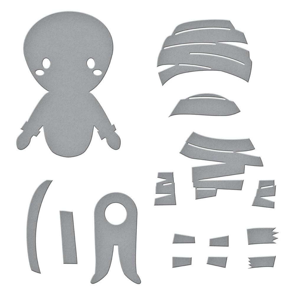 Spellbinders Dancin' Mummy Etched Dies (S3-466) (OUTLET)