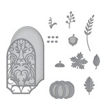 Spellbinders Fall Label Motifs Etched Dies (S5-519) (OUTLET)