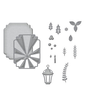 Spellbinders Holiday Label Motifs Etched Dies (S4-1239) (OUTLET)