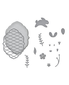 Spellbinders Spring Label Motifs Etched Dies (S4-1238) (OUTLET)