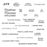 Spellbinders Christmas Memories Enclosed Clear Stamp (STP-134) (OUTLET)