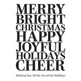 Spellbinders Joyful Words Clear Stamp (STP-133) (OUTLET)